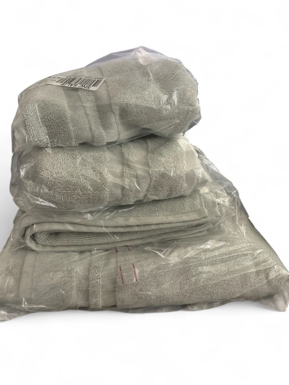 Lauren Ralph Lauren 4 pc Classic Plush Bath Towel Set - Sage Green Retail $110